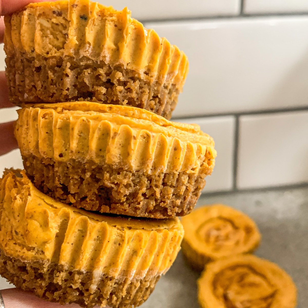 Mini Pumpkin Cheesecakes